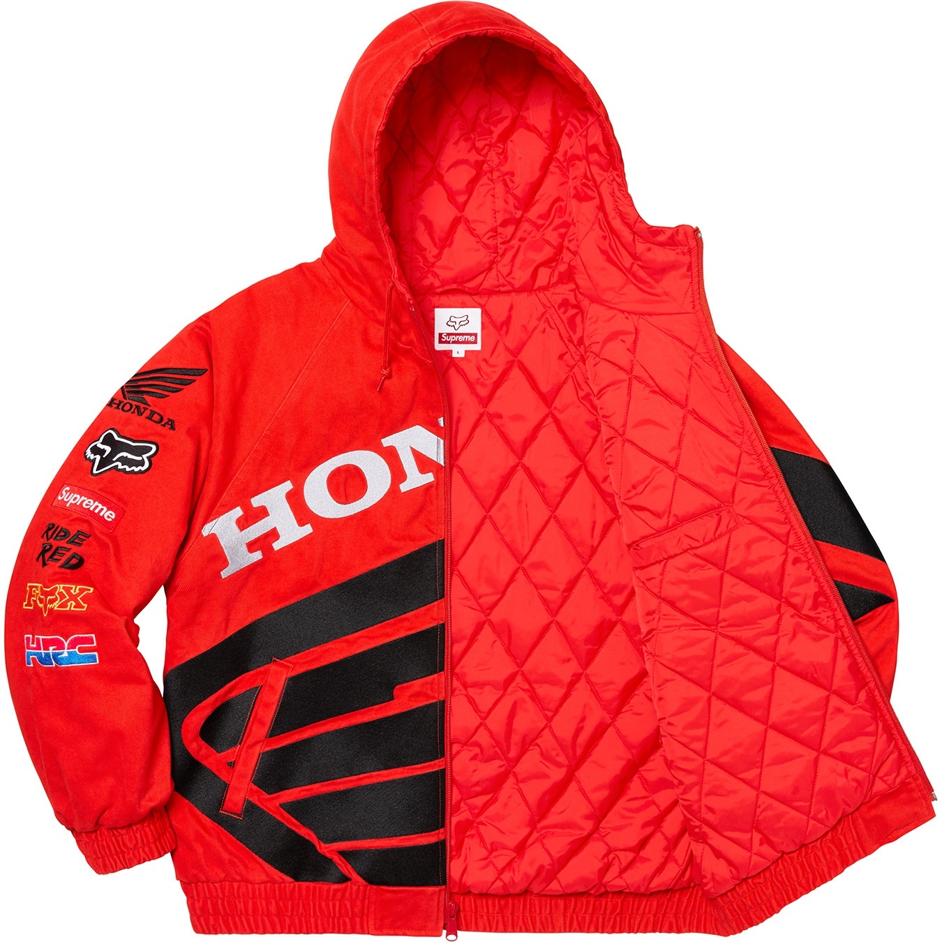 Supreme®/Honda®/Fox® Racing Puffy Zip Up Jacket view 5
